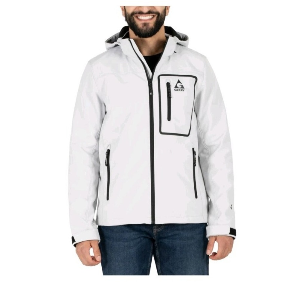 Gerry Men's Softshell Jacket‎ Wind & Water Resistant,  (No Hood) Sz Lg Outdoor